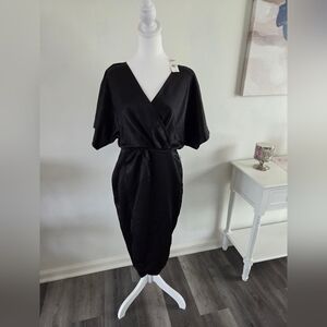 NWT Express Black Women's Faux Wrap Dress sz. Medium